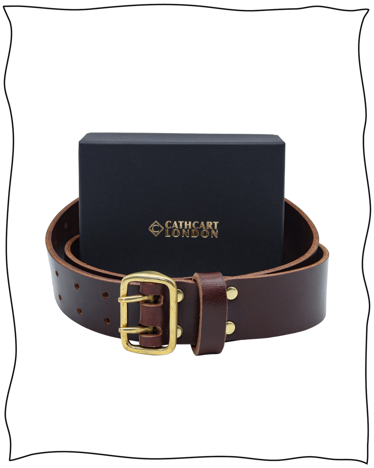 Chestnut Leather Night Watch Belt