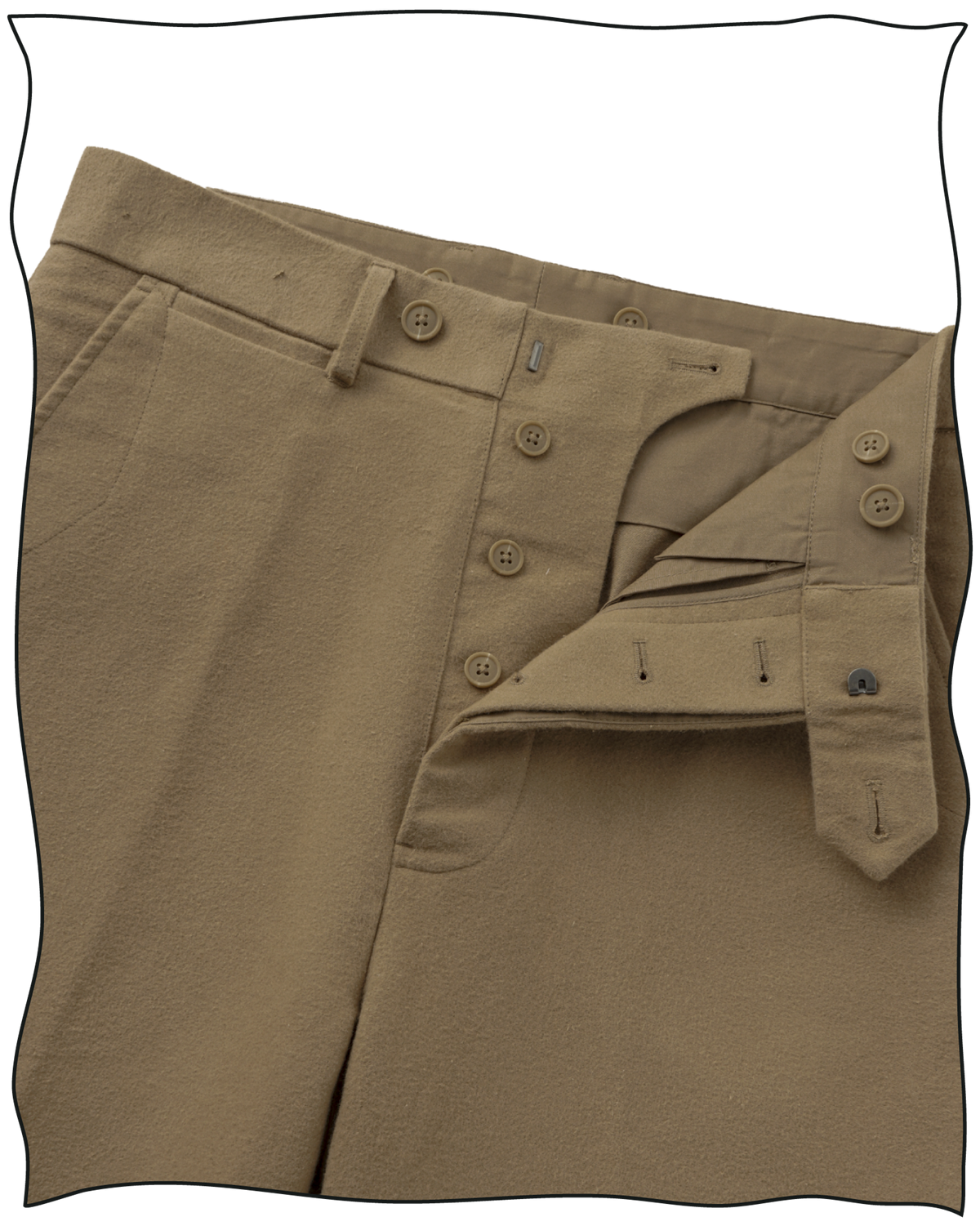 Taupe Moleskin Work Trousers