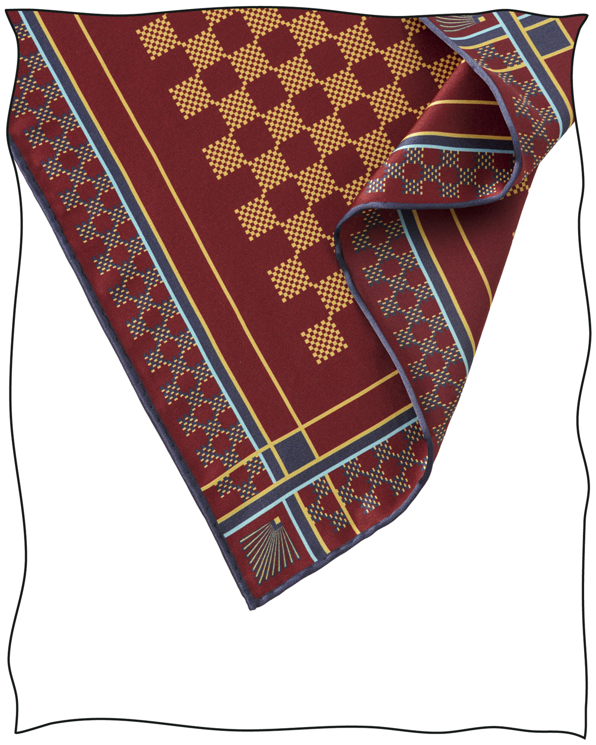 Teal Plaid Tie & Pocket Square