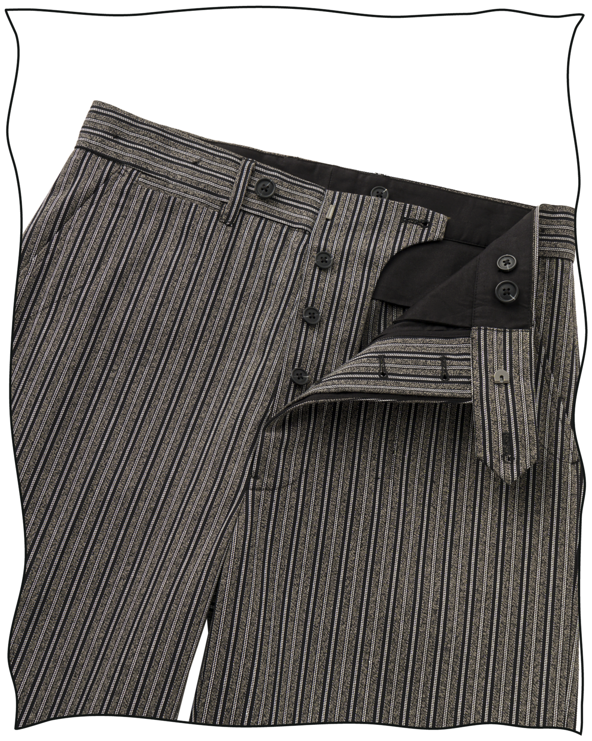 Vaugan Striped Work Trousers