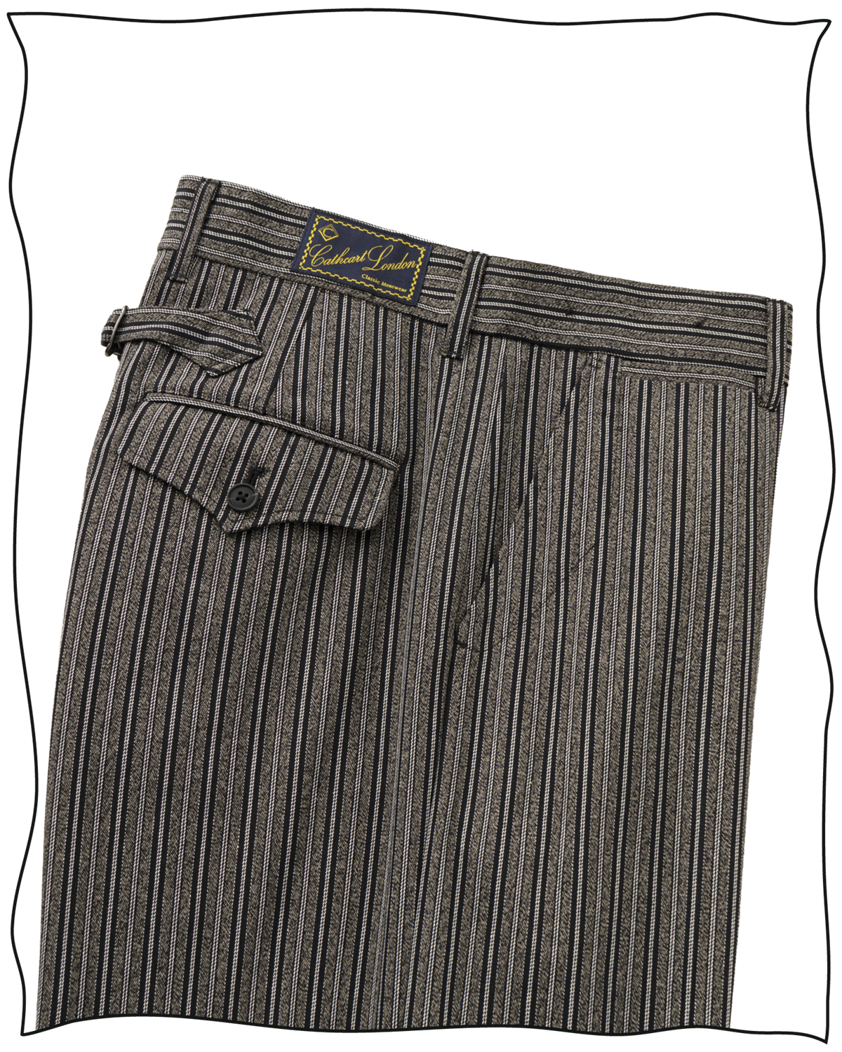 Vaugan Striped Work Trousers