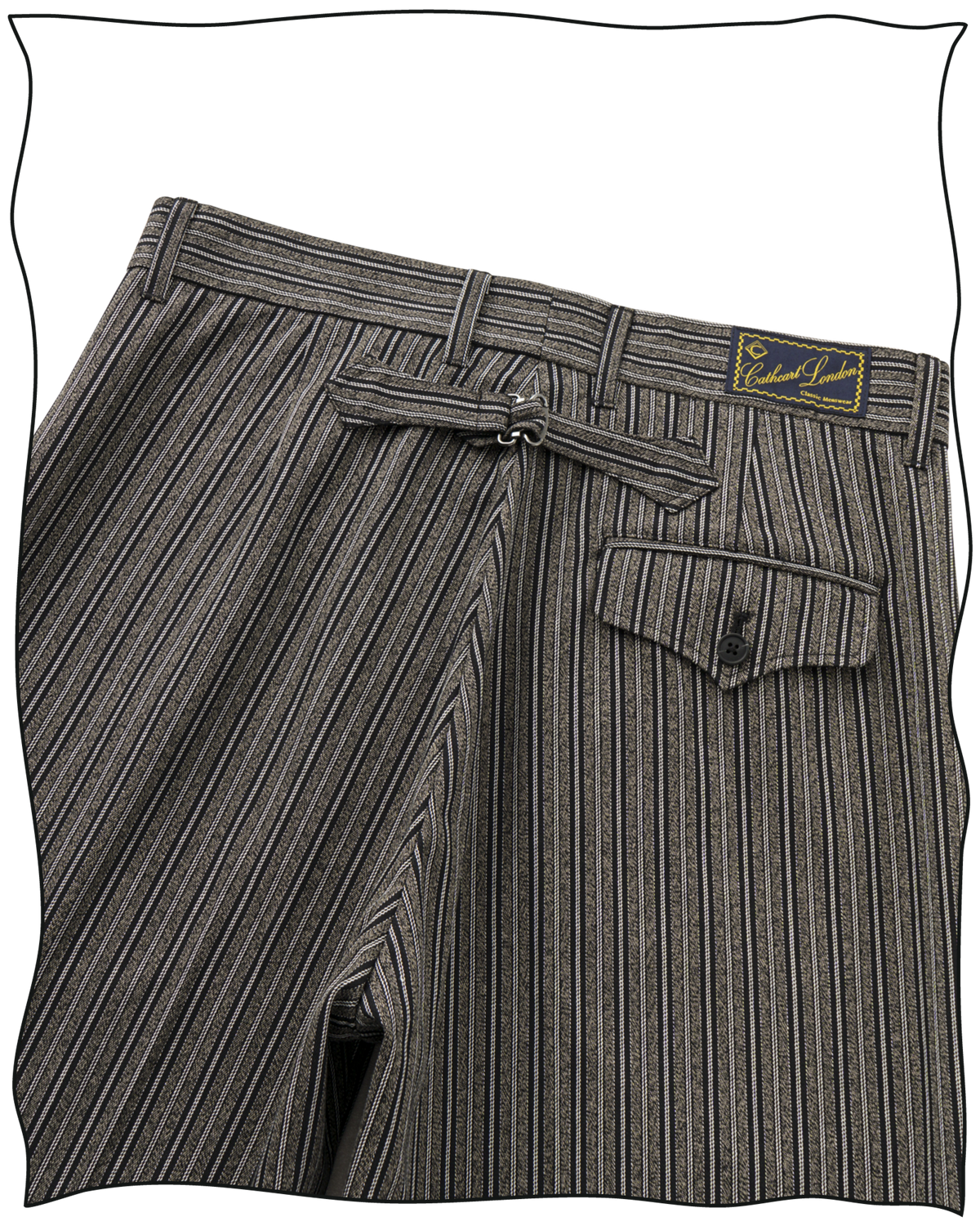 Vaugan Striped Work Trousers