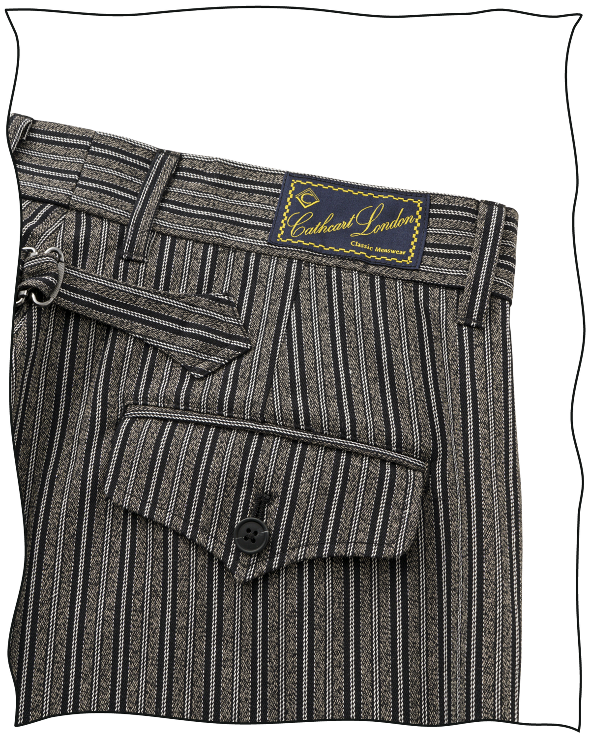 Vaugan Striped Work Trousers