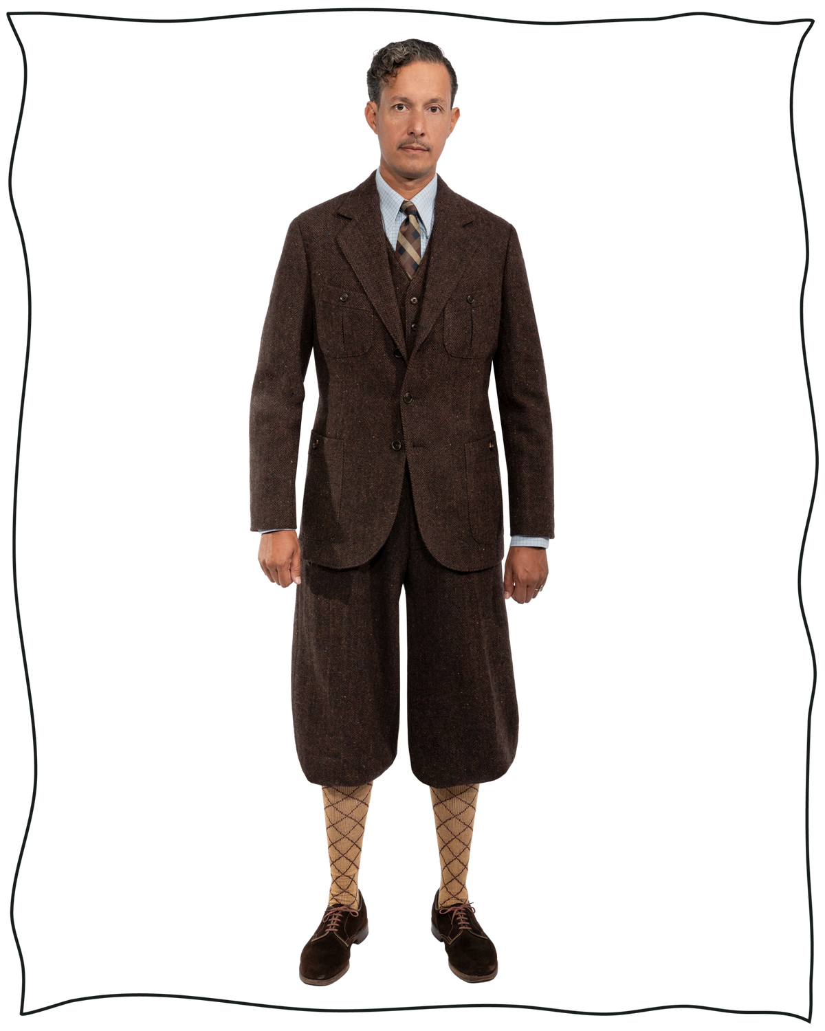 Chocolate Donegal King Cole Jacket