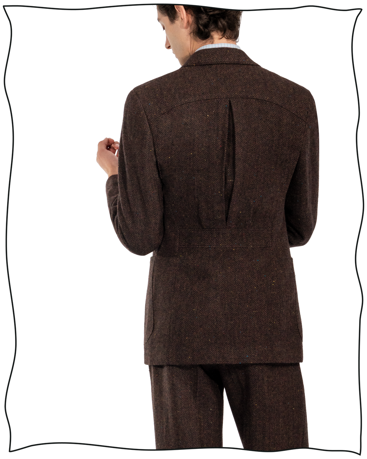 Chocolate Donegal King Cole Jacket