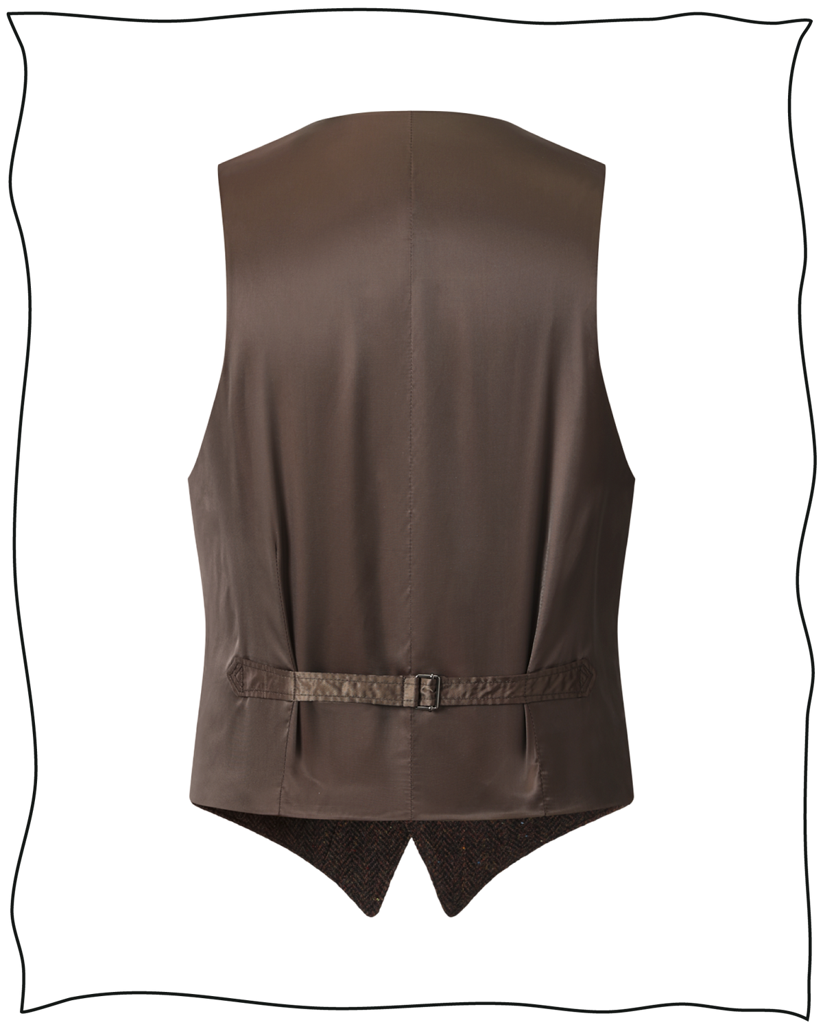 Chocolate Donegal Waistcoat
