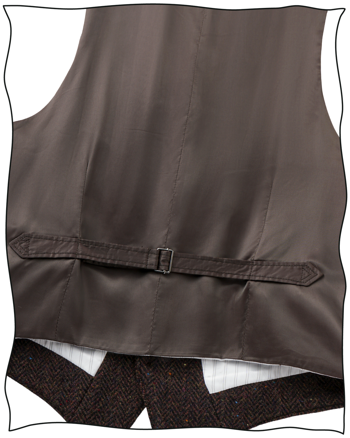 Chocolate Donegal Waistcoat