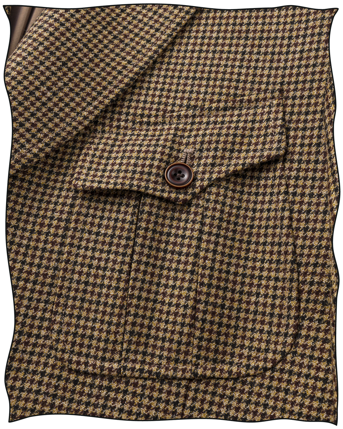 Golden-Brown Puppytooth Vanderbilt Jacket