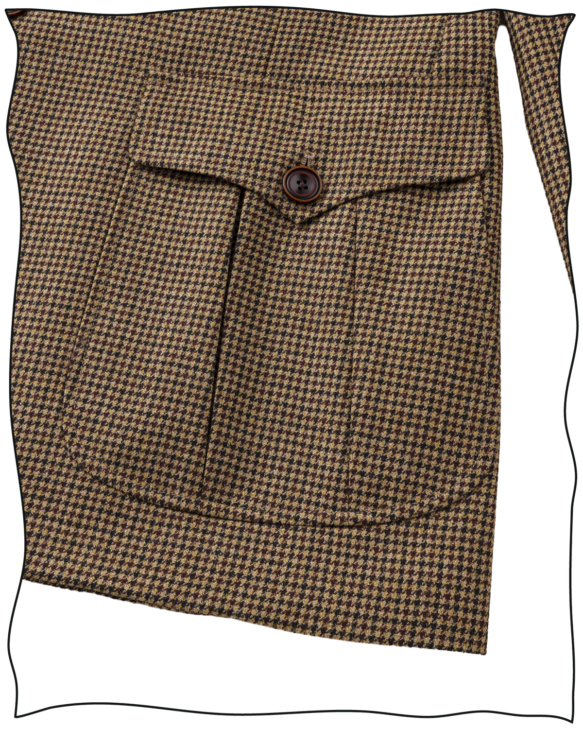 Golden-Brown Puppytooth Vanderbilt Jacket