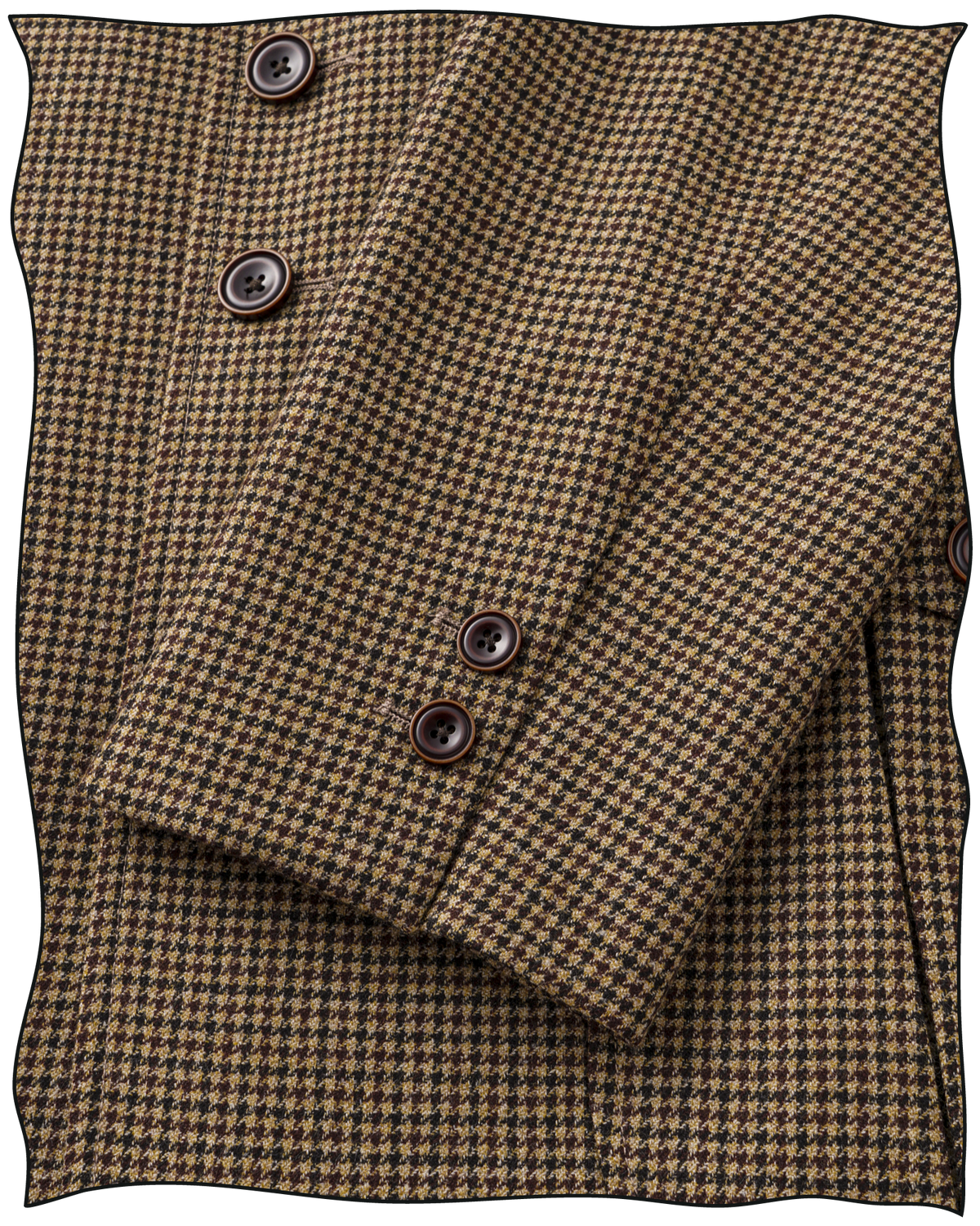 Golden-Brown Puppytooth Vanderbilt Jacket