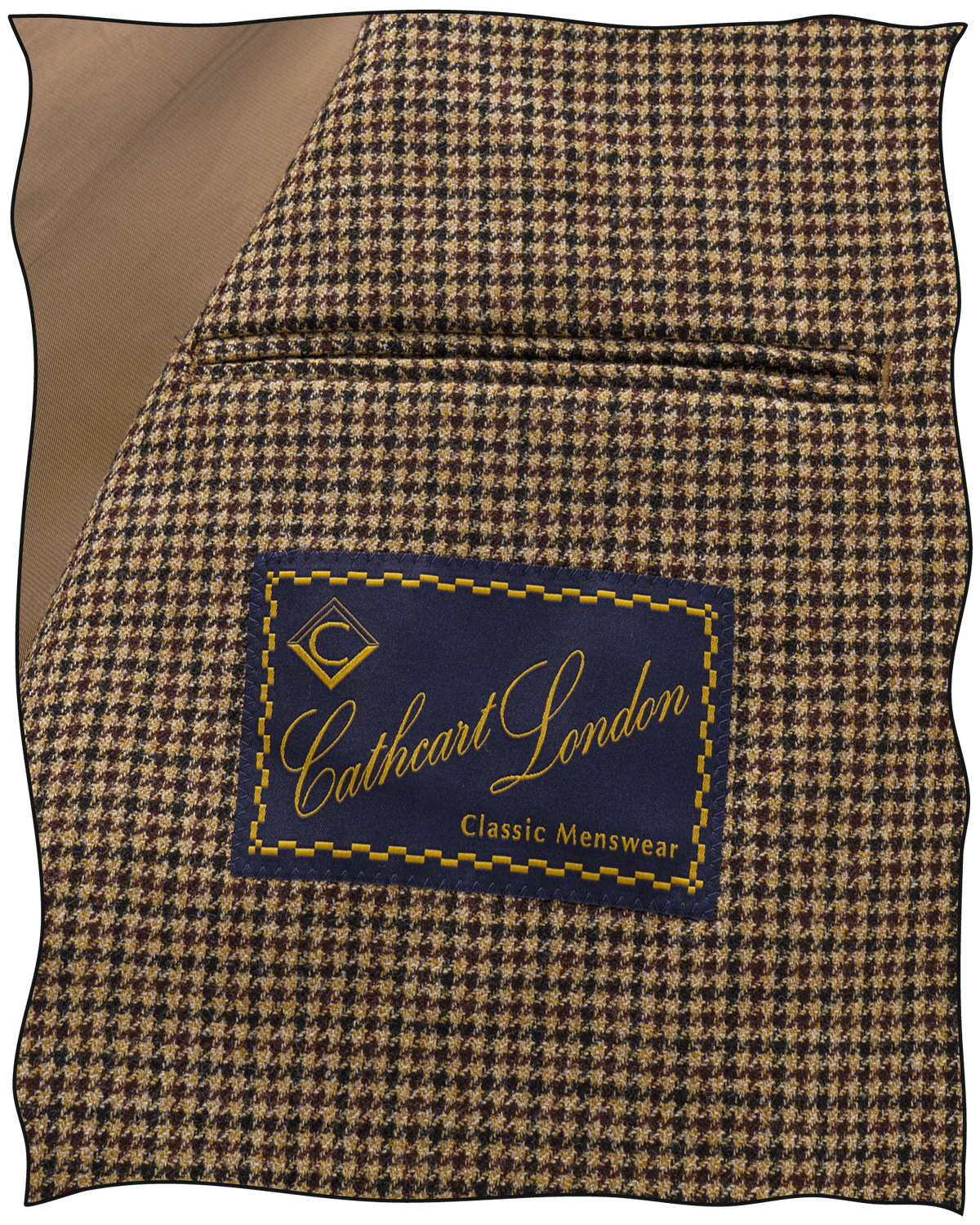 Golden-Brown Puppytooth Vanderbilt Jacket