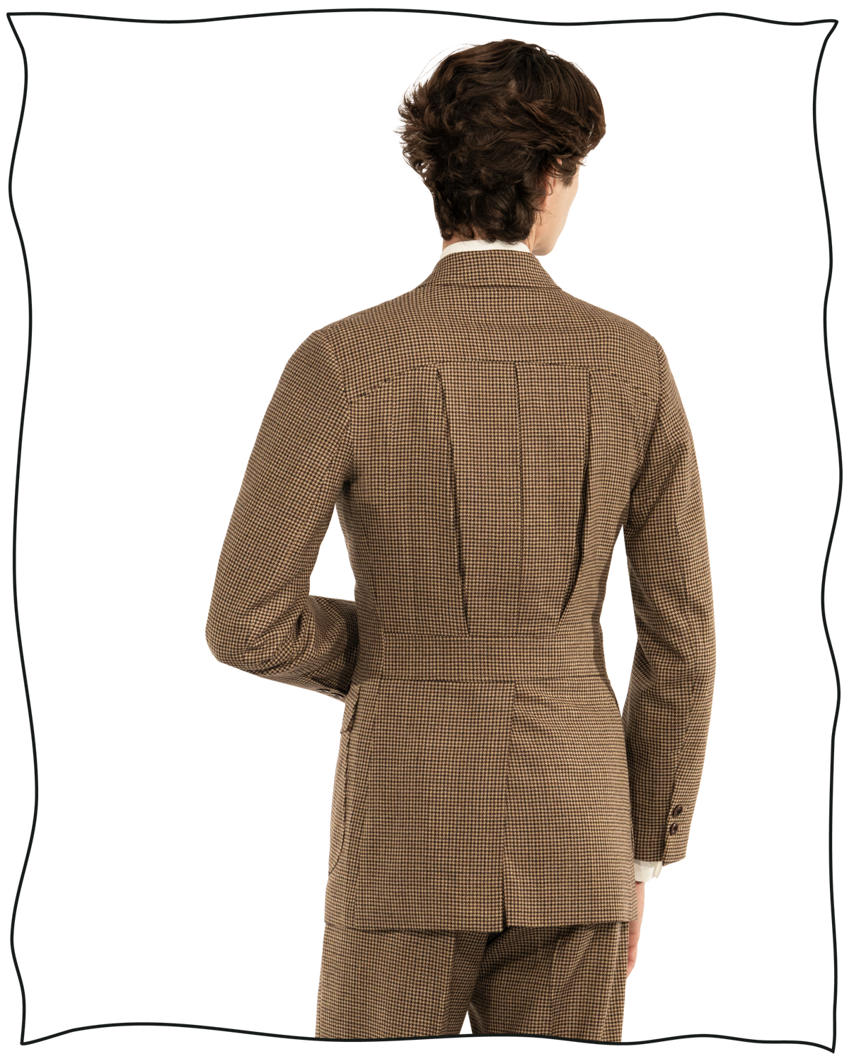 Golden-Brown Puppytooth Vanderbilt Jacket