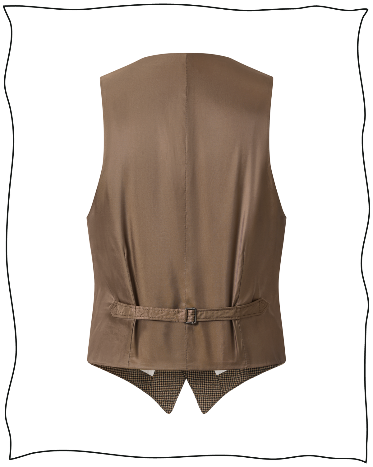 Golden-Brown Puppytooth Waistcoat