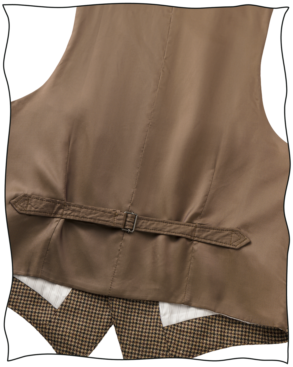 Golden-Brown Puppytooth Waistcoat
