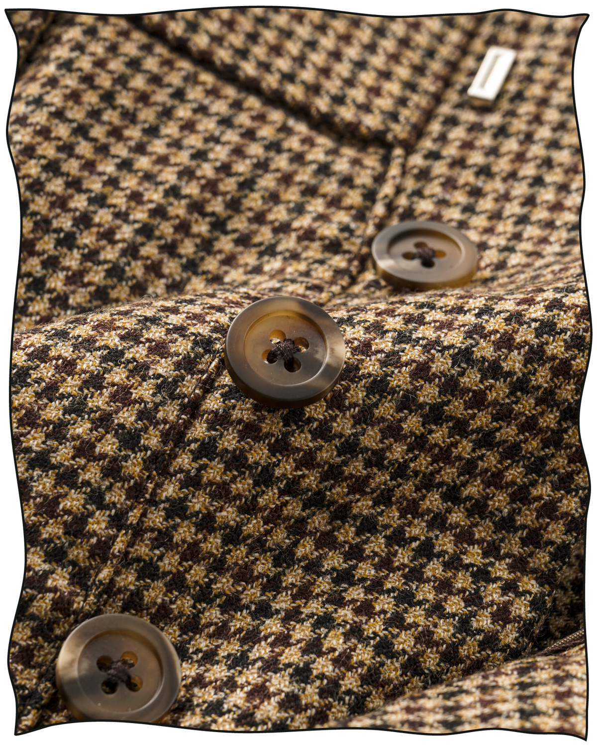 Golden-Brown Puppytooth Plus Fours