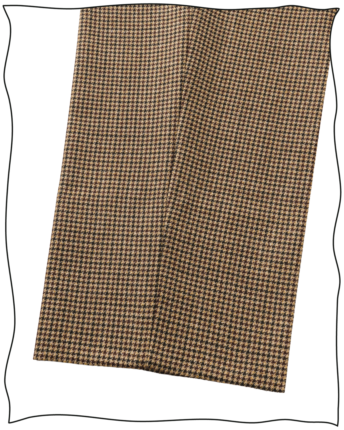 Golden-Brown Puppytooth Vanderbilt Trousers