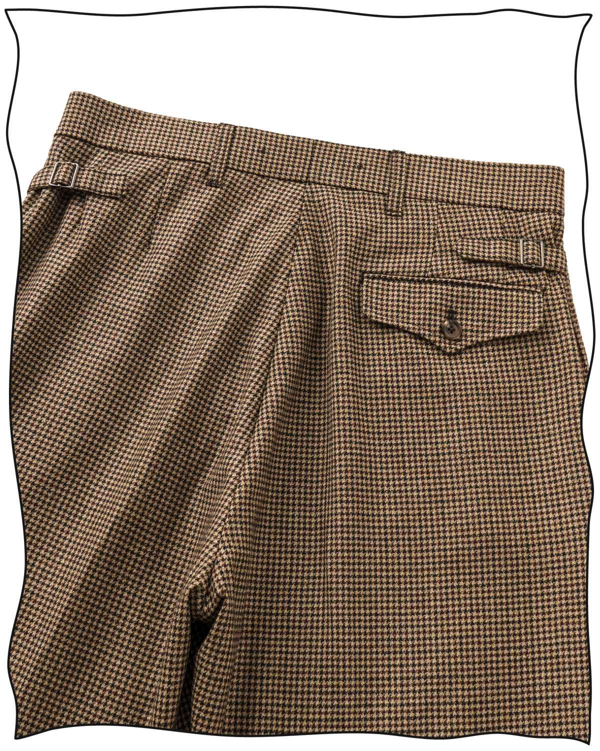 Golden-Brown Puppytooth Plus Fours
