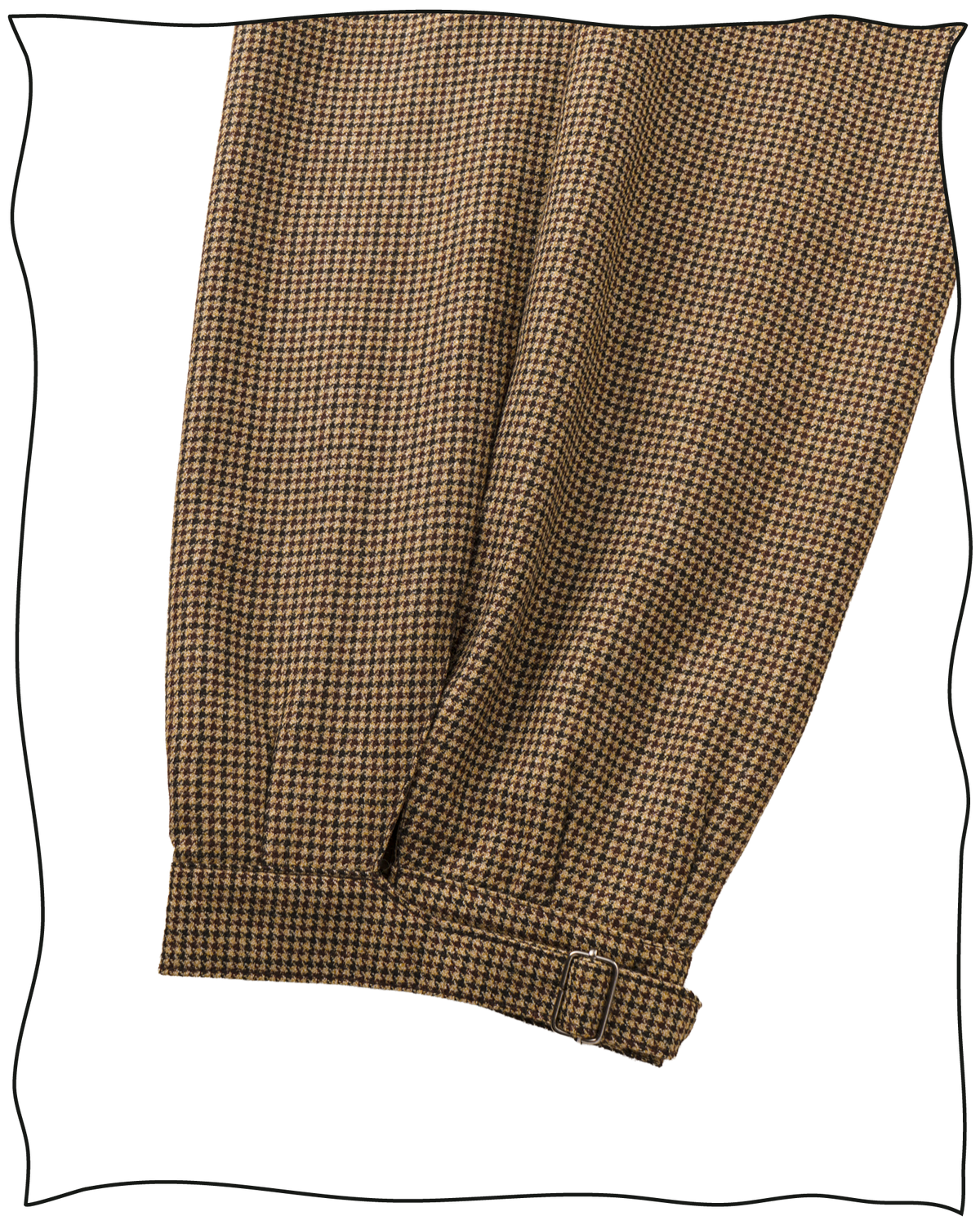 Golden-Brown Puppytooth Plus Fours
