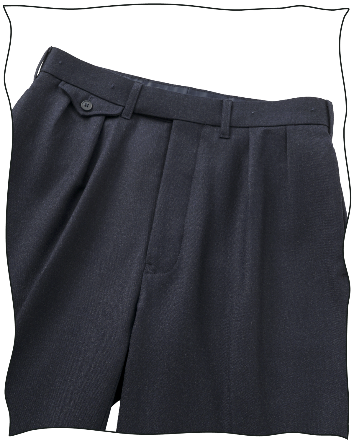 Navy Worsted Astor Trousers
