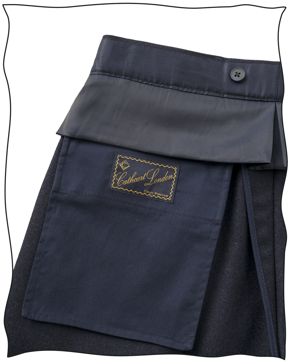Navy Worsted Astor Trousers