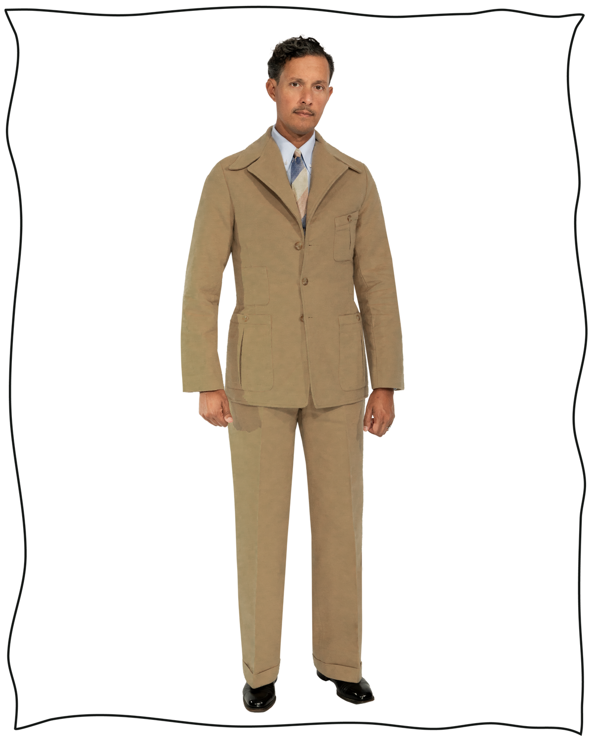 Taupe Moleskin Artisan Jacket