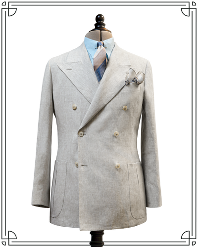 Stone Linen King Cole DB Jacket
