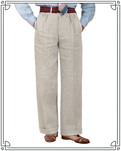 Stone Linen Ellington Trousers