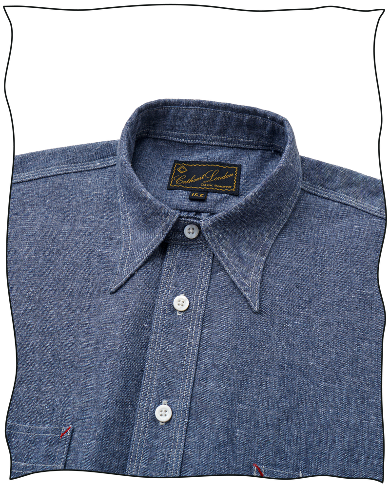 トップス 40s HERCULES Denim Work Shirt Blue Chambray Hercules Work Shirt – Cathcart