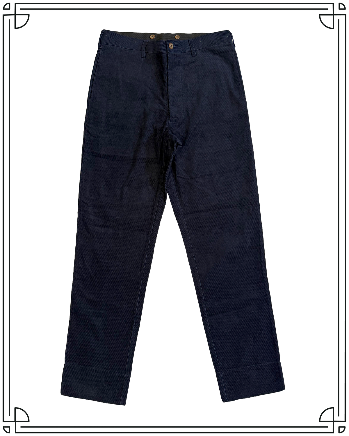 Sample Navy Corduroy Work Trousers Size 34