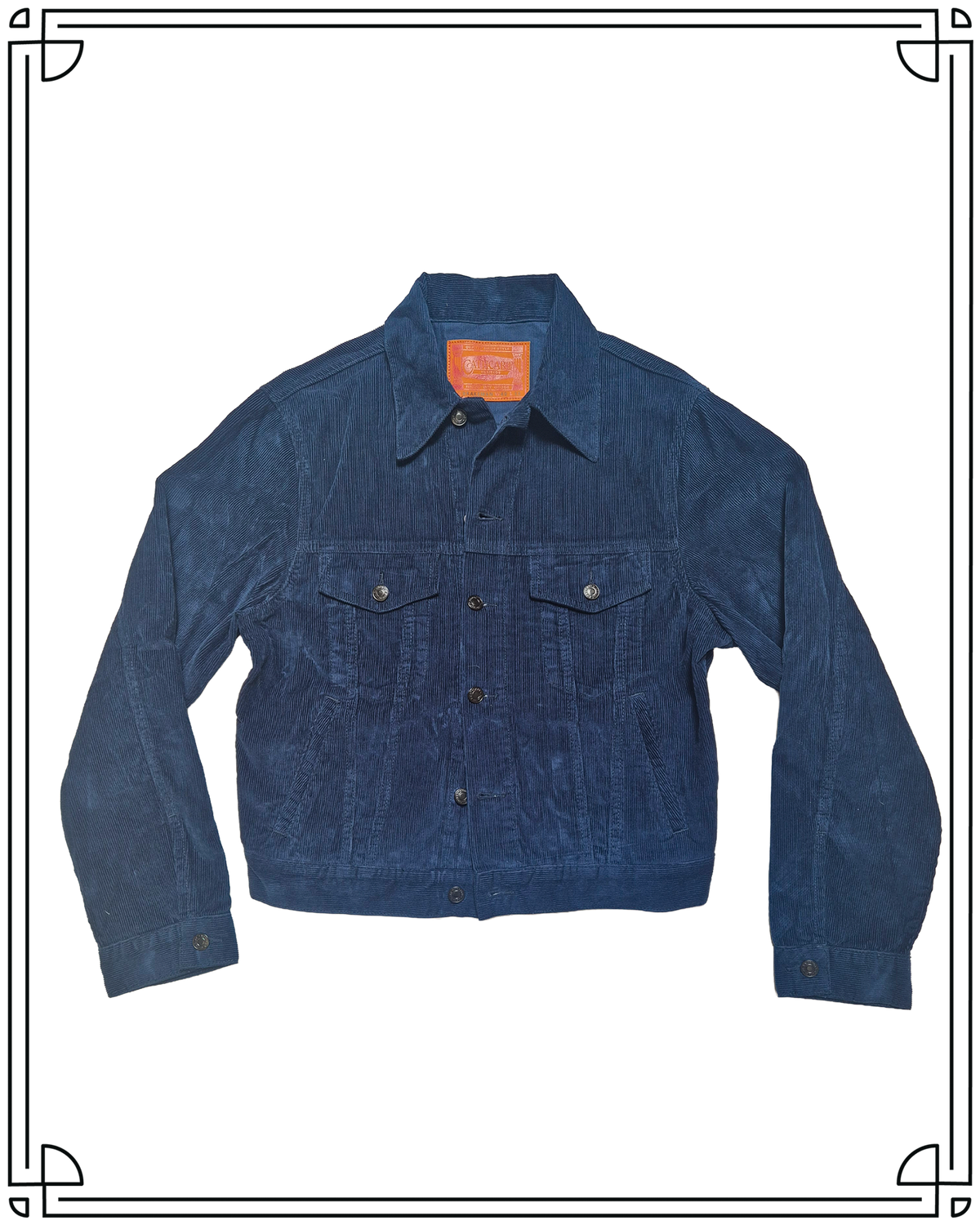 Sample Cobalt Corduroy Type III Jacket Size 40