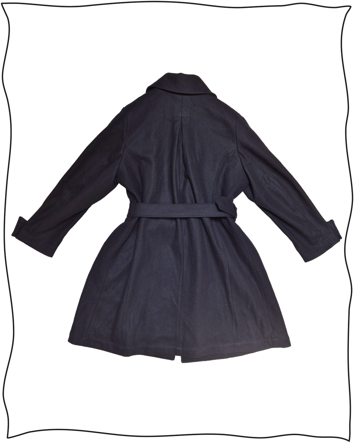 Sample Midnight Wool Ulster Coat Size 44