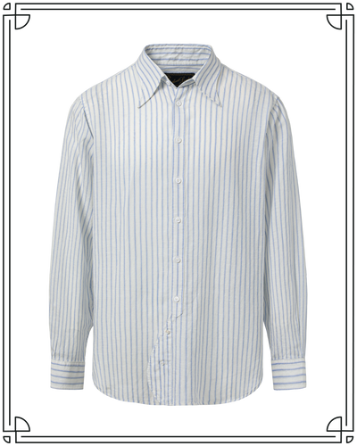 Pale Blue Striped London Dress Shirt