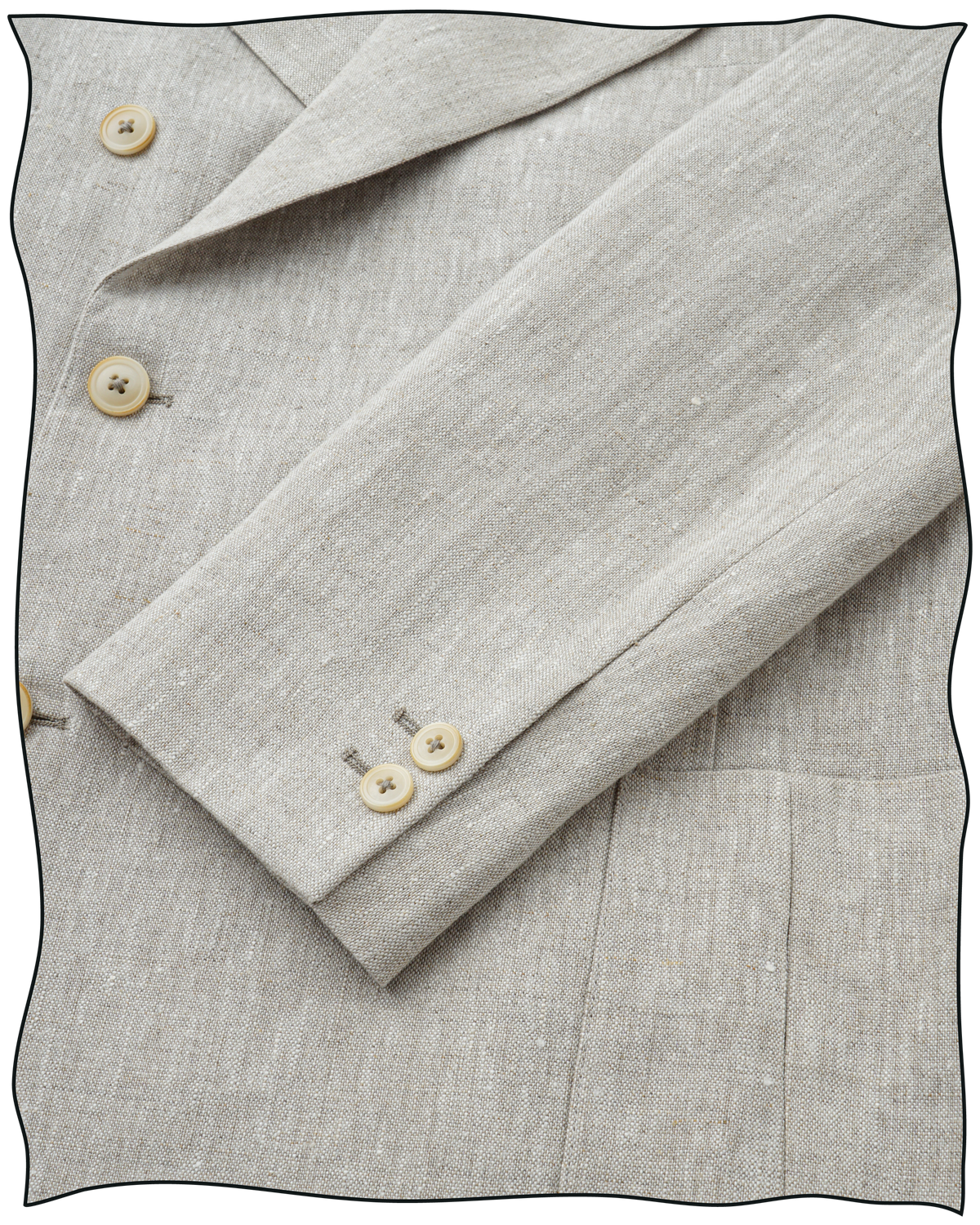 Stone Linen King Cole DB Jacket