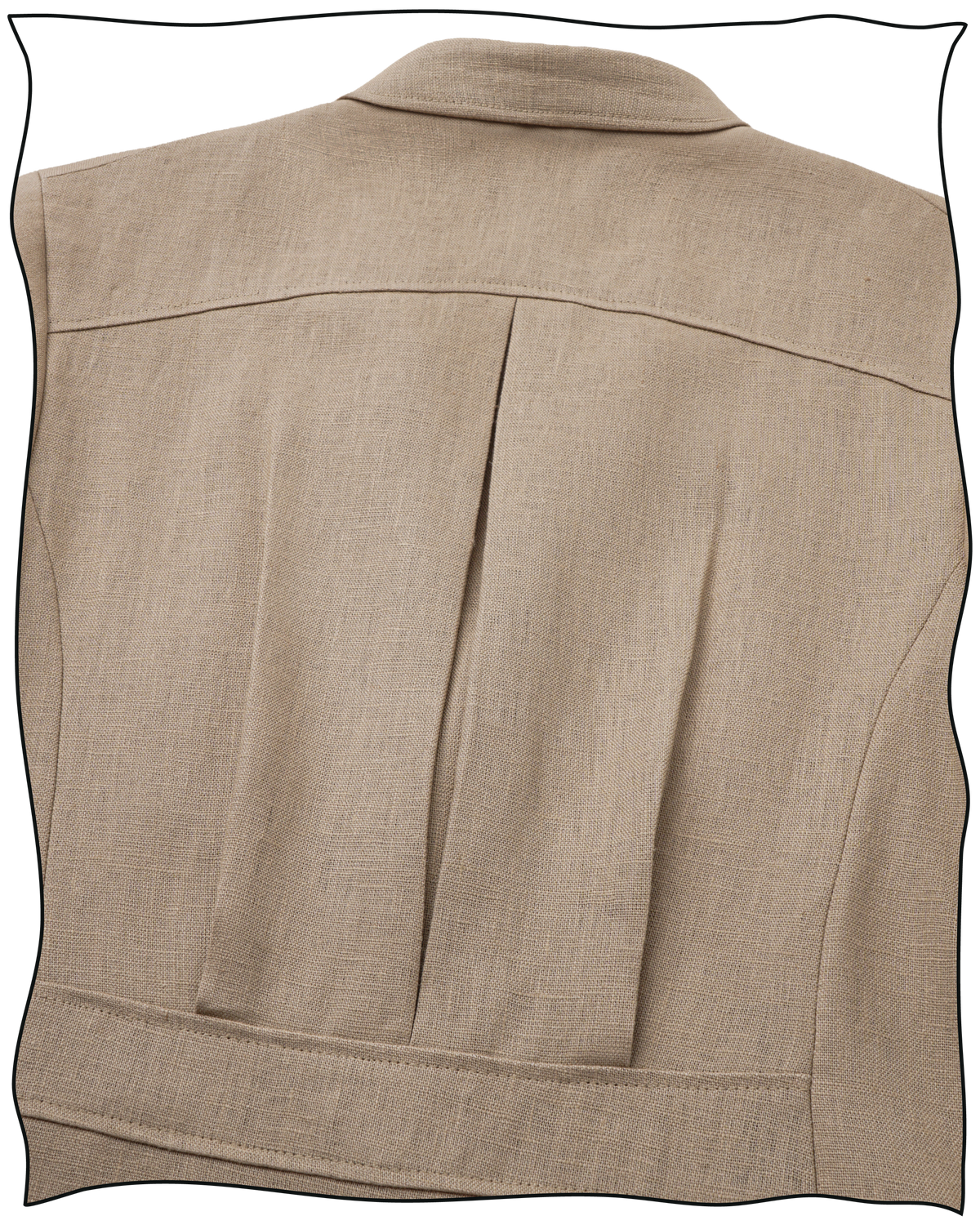 Sand Linen King Cole Notch Jacket