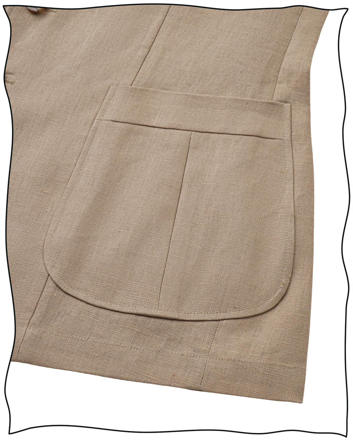 Sand Linen King Cole Notch Jacket