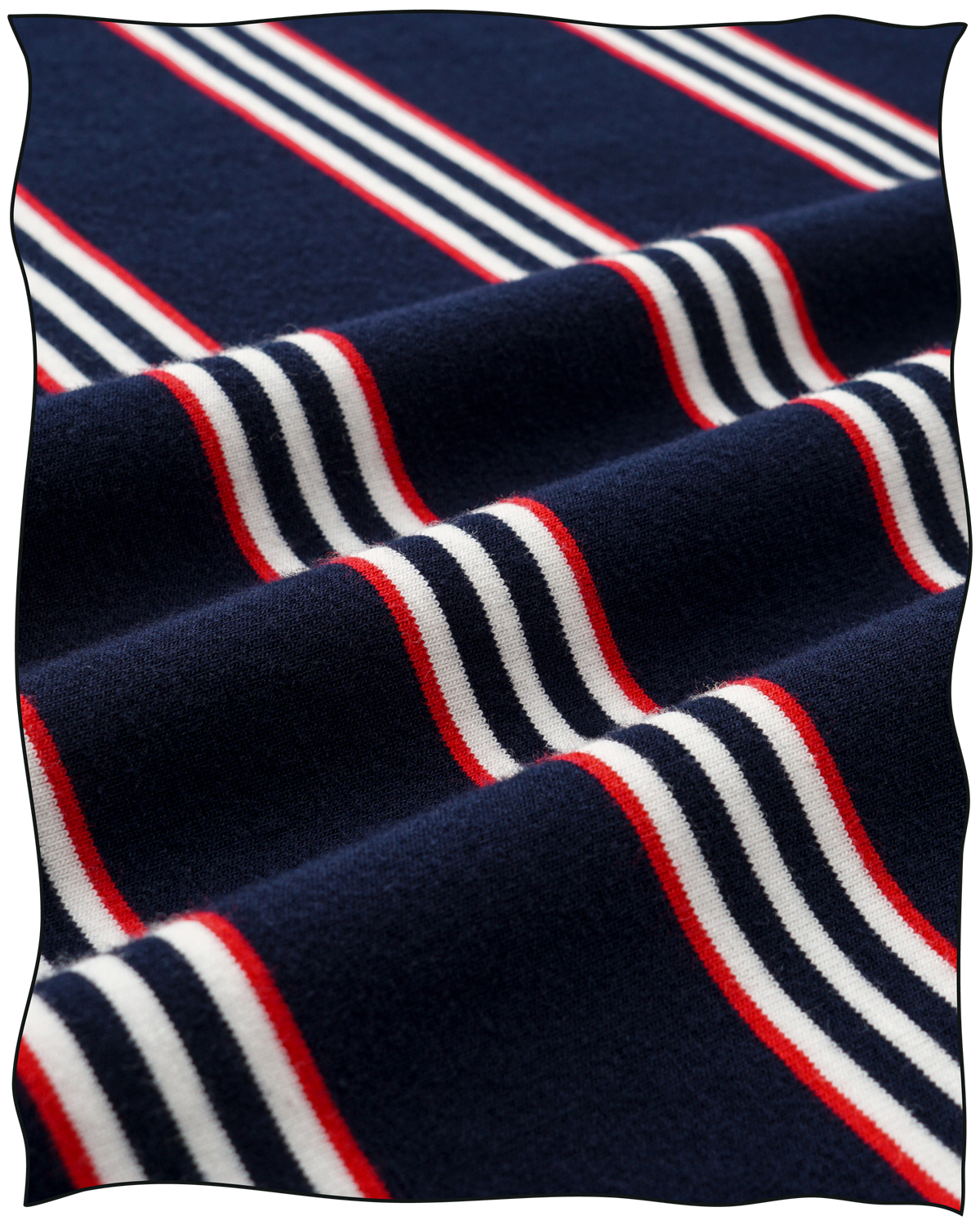 Navy Raglan Multistripe T-Shirt