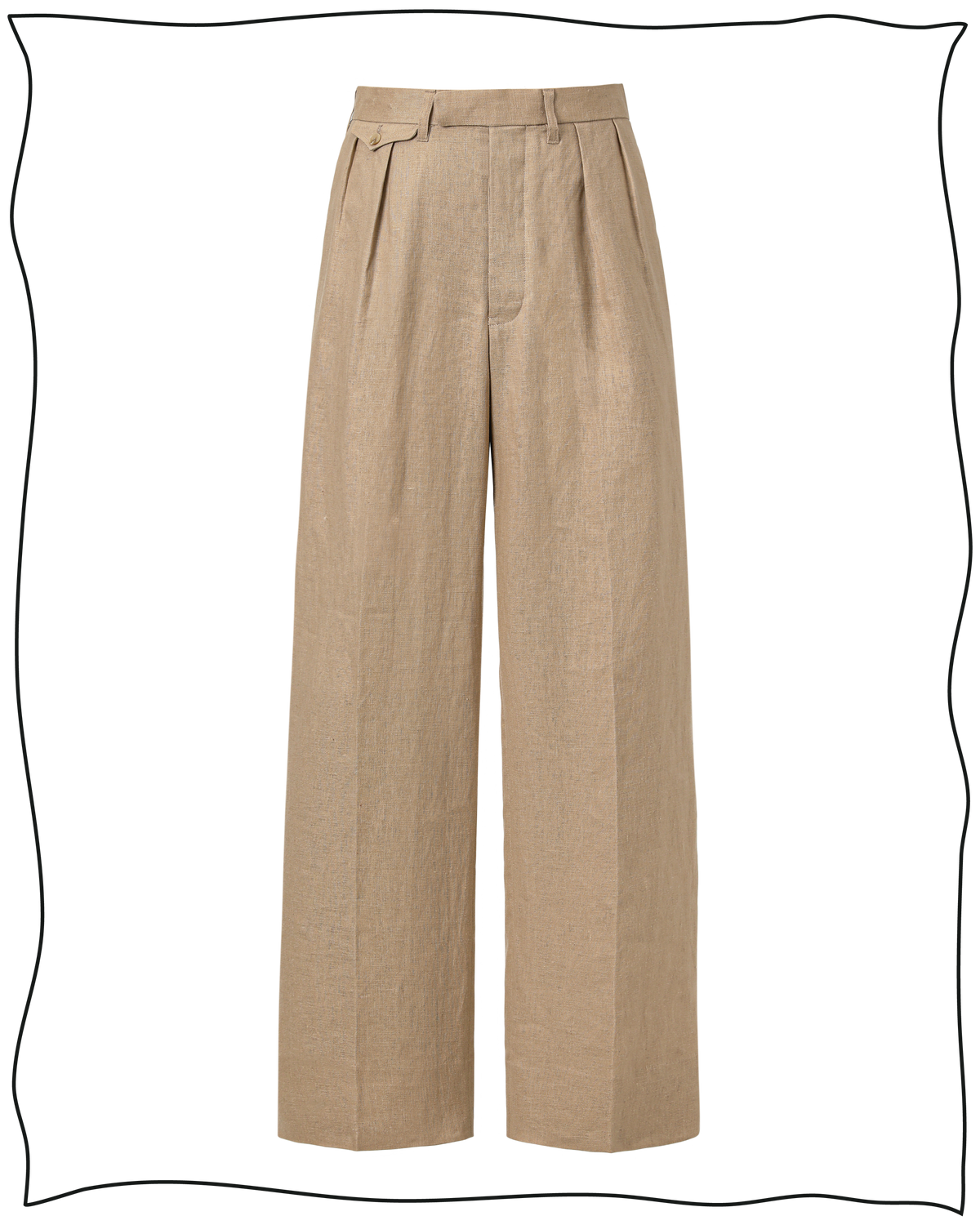 Sand Linen Ellington Trousers