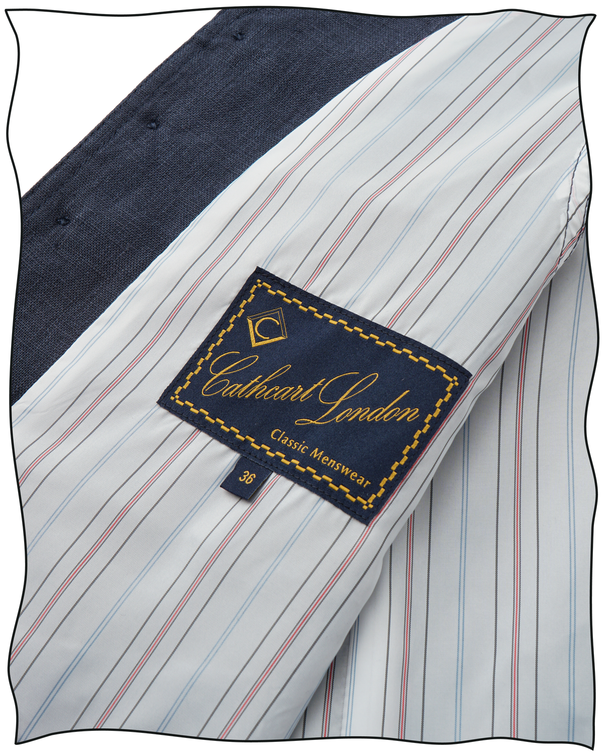 Navy Linen King Cole Waistcoat