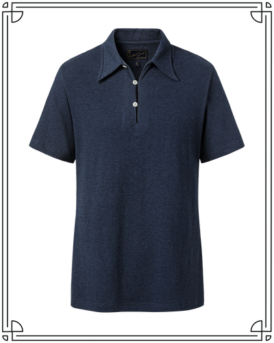 Navy Deco Polo