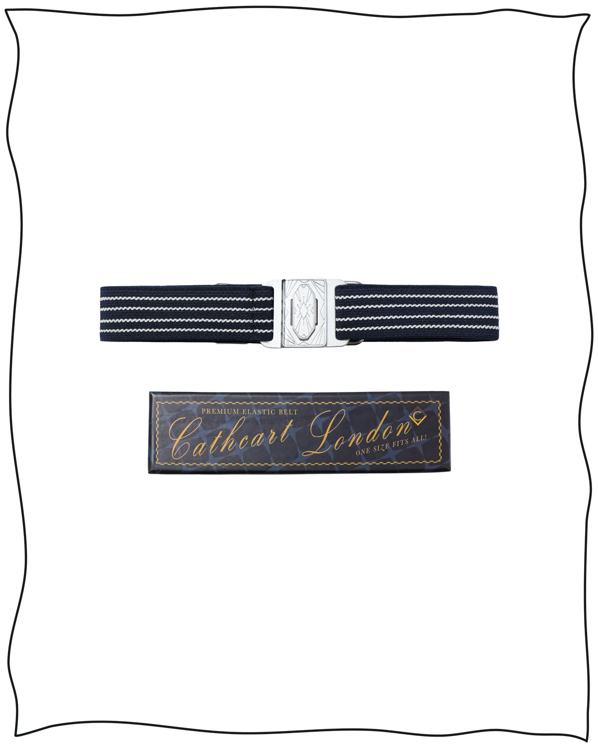Navy Deco Belt