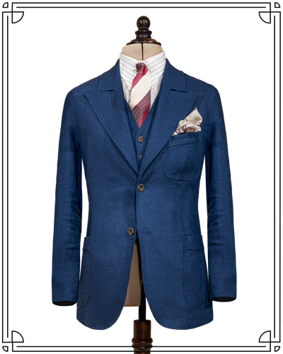 Cobalt Linen King Cole Peak Jacket
