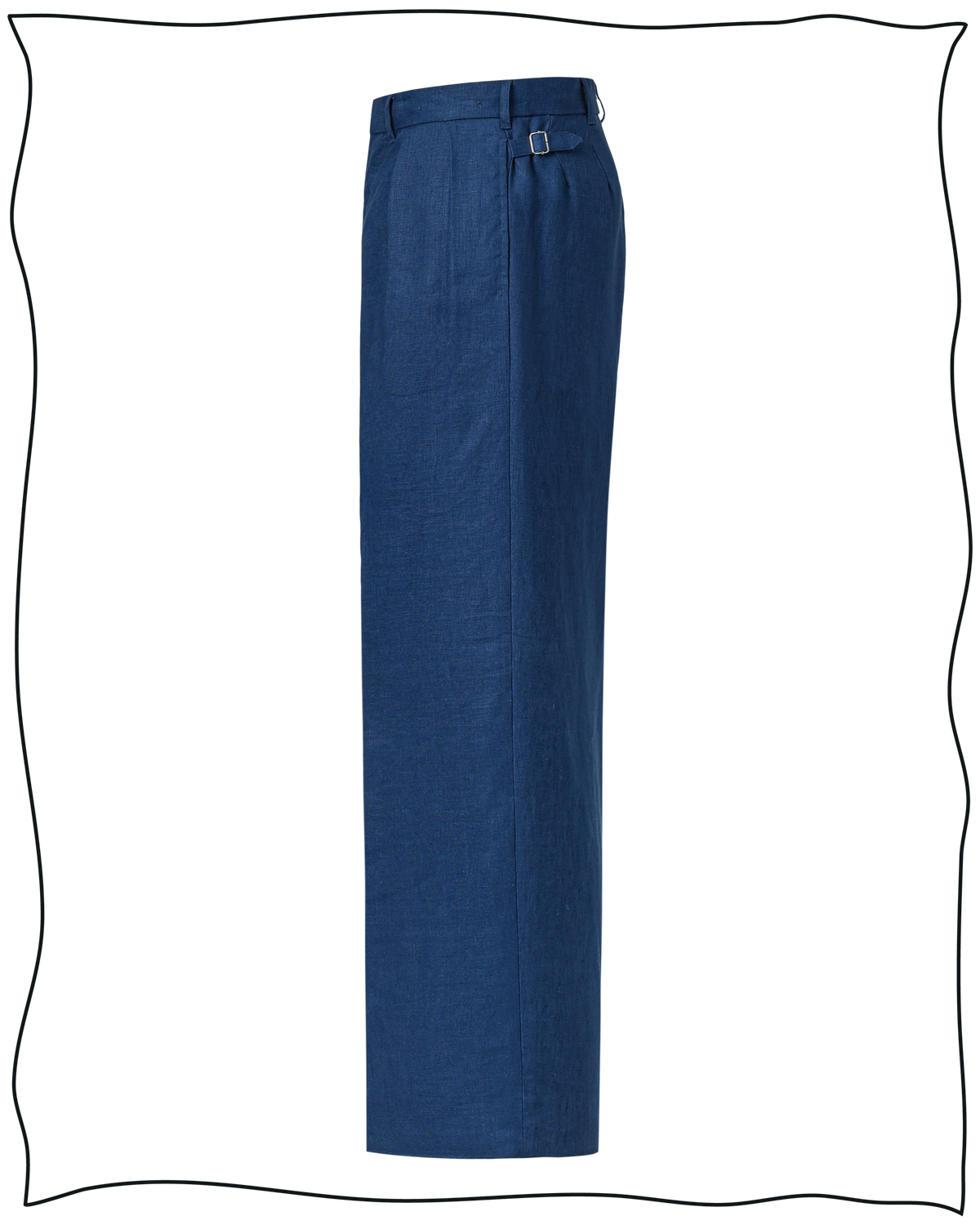 Cobalt Linen Ellington Trousers