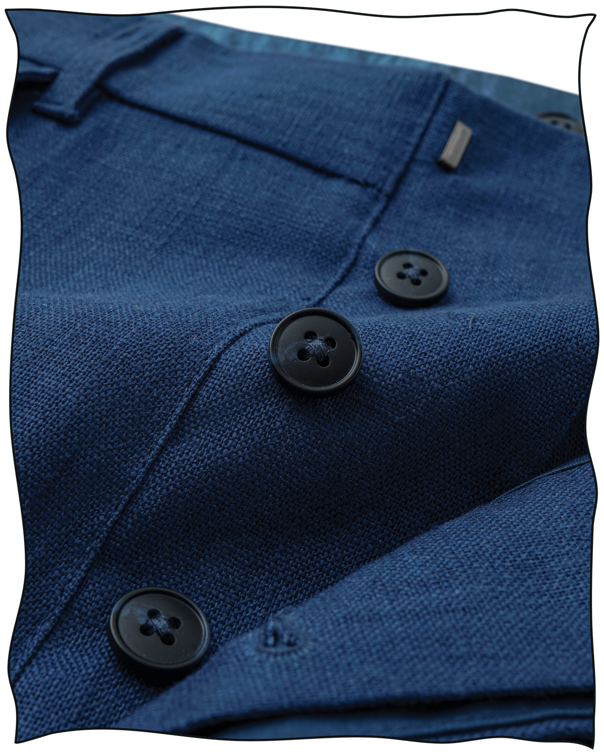 Cobalt Linen Ellington Trousers