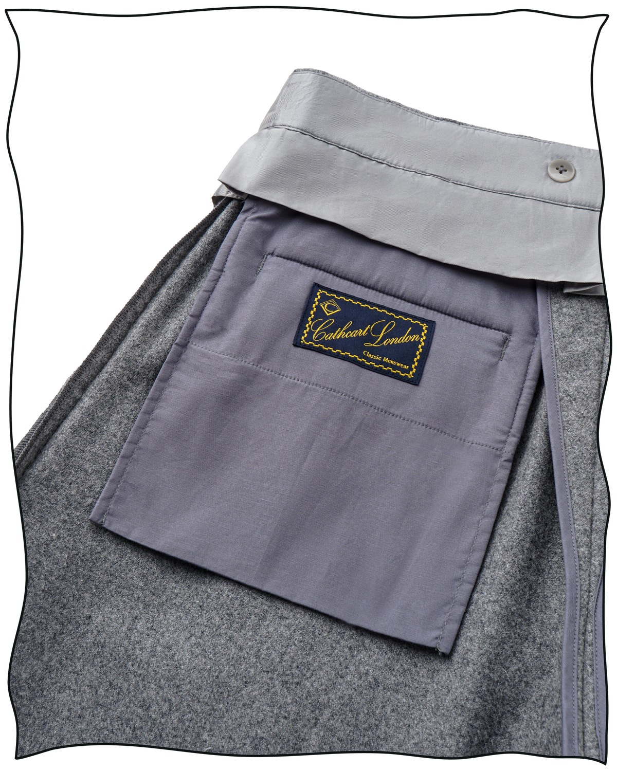 Light Grey Ellington Flannel Trousers