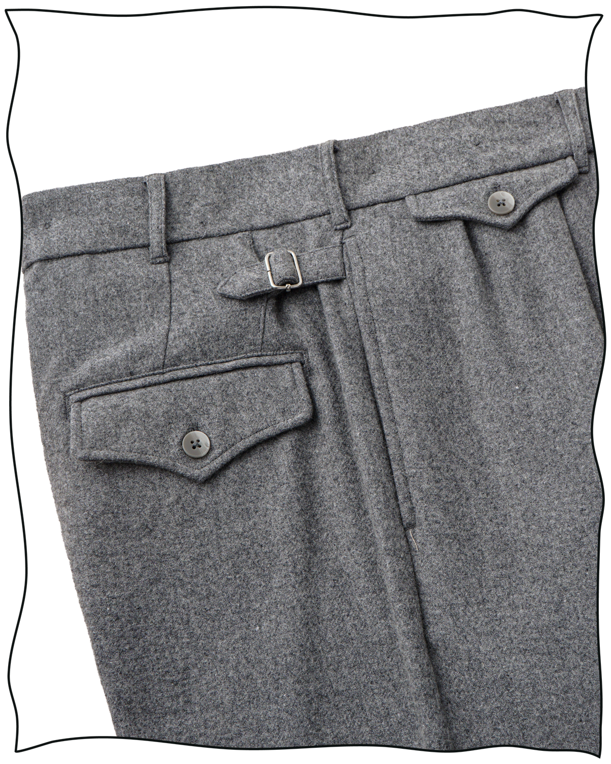 Light Grey Ellington Flannel Trousers