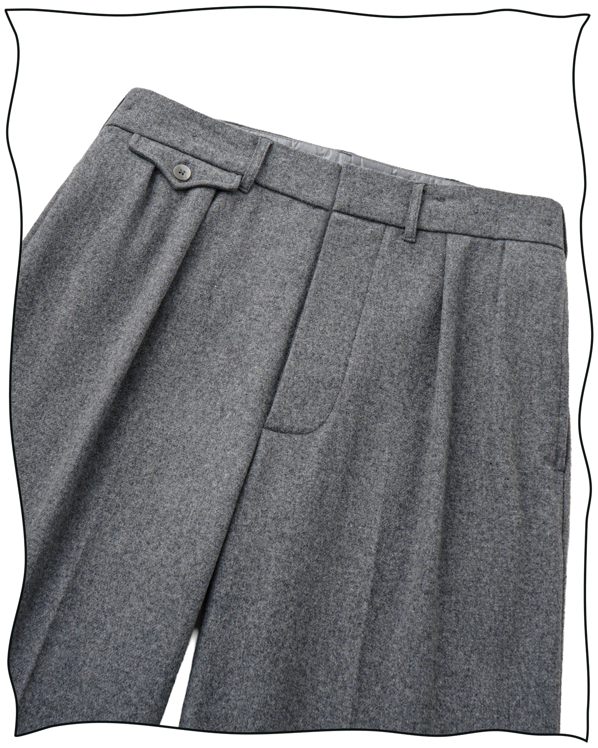 Light Grey Ellington Flannel Trousers