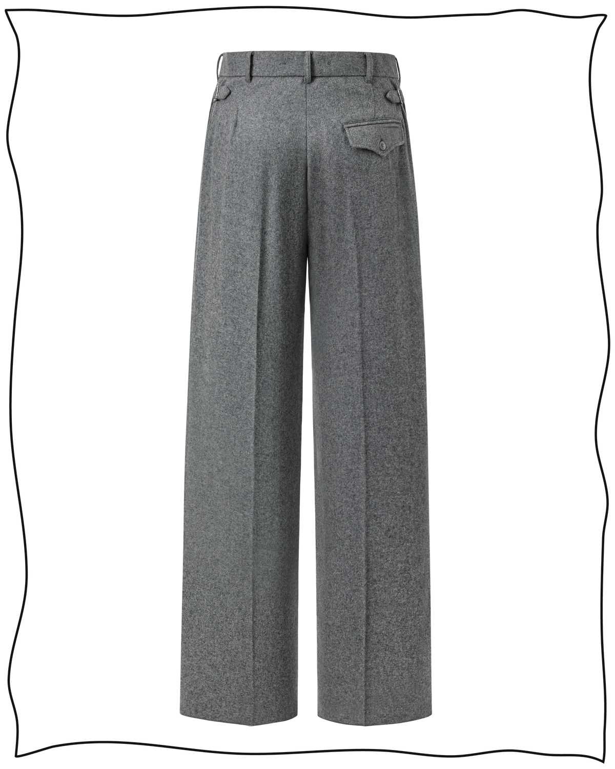 Light Grey Ellington Flannel Trousers