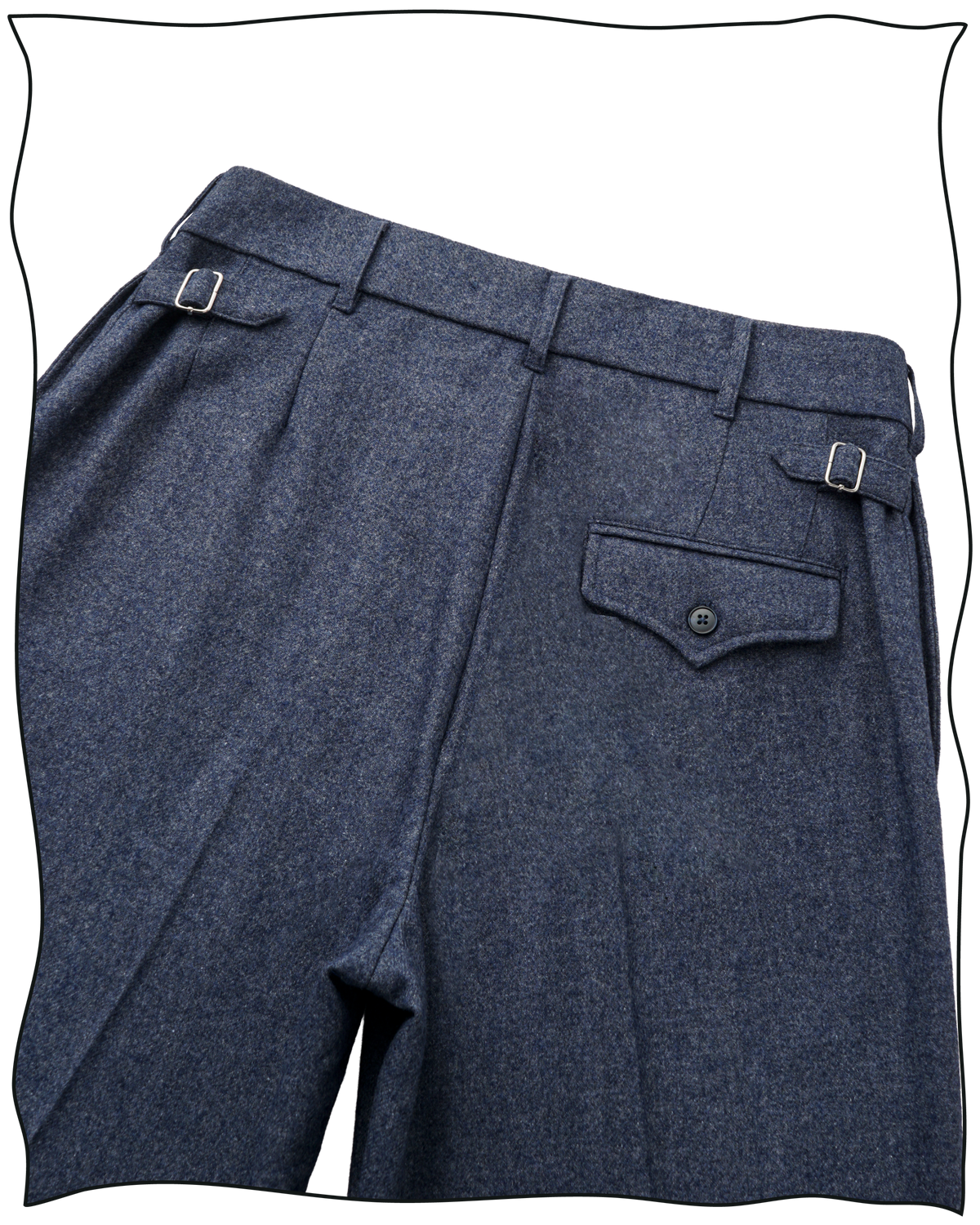 Ensign Blue Ellington Flannel Trousers