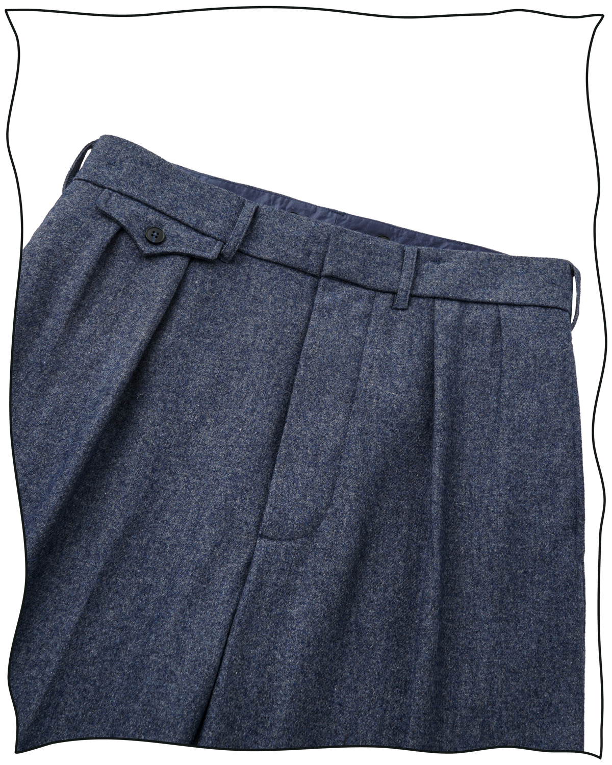 Ensign Blue Ellington Flannel Trousers