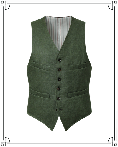 Palm Linen King Cole Waistcoat